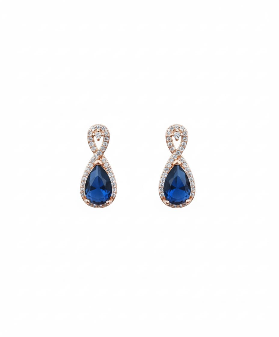 Premium crystal stone drop earrings